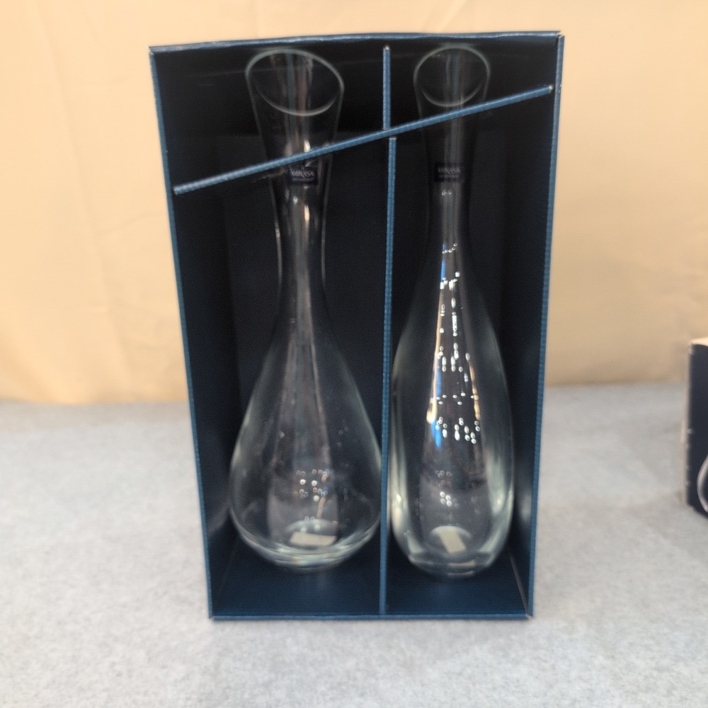 Mikasa Oenology Specific Carafe Set of 2 Wine Decanter Glass‎ D2197 New In Box - Picture 7 of 10